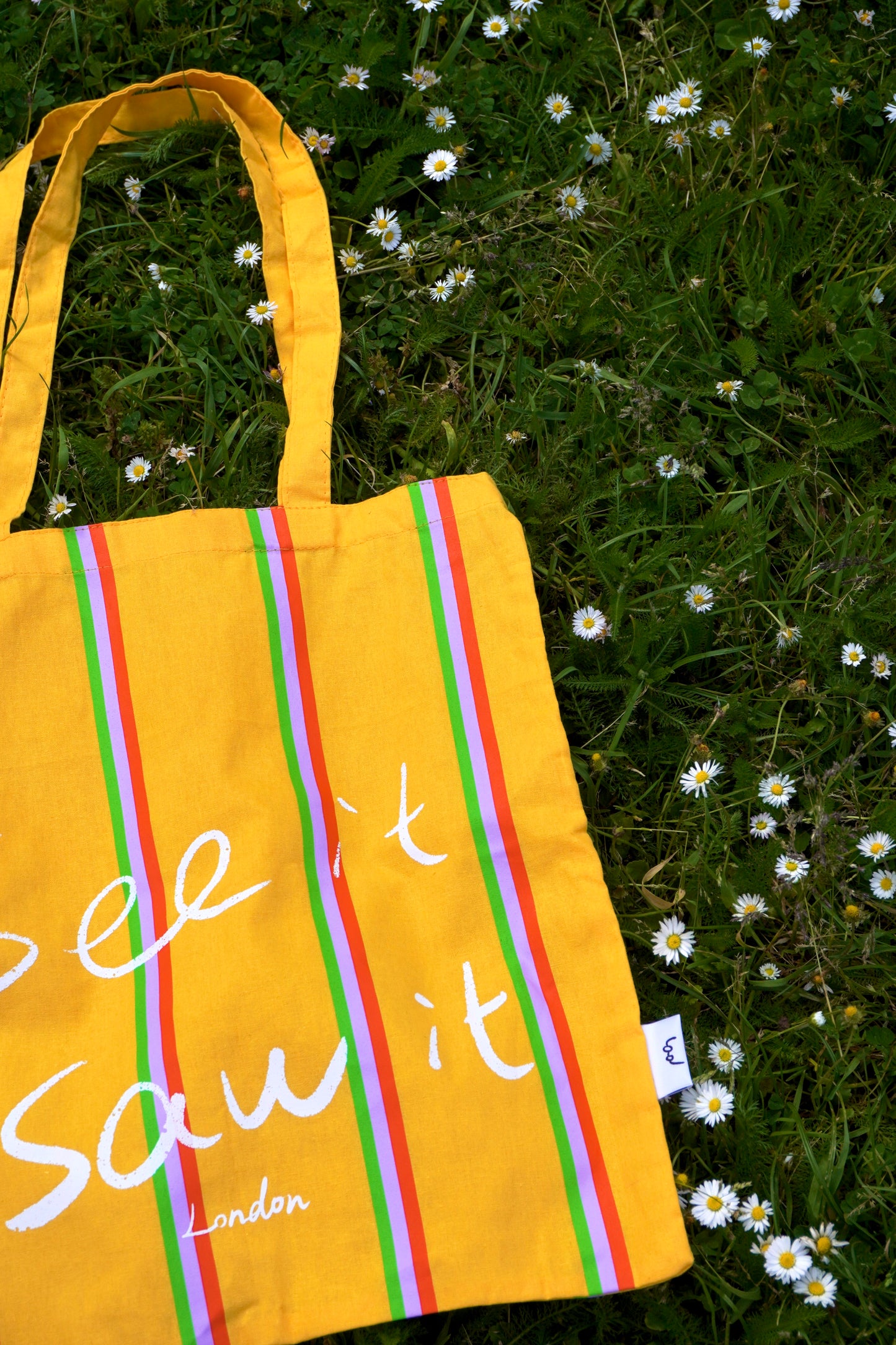 See it Saw it Tote Bag - Menton Yellow