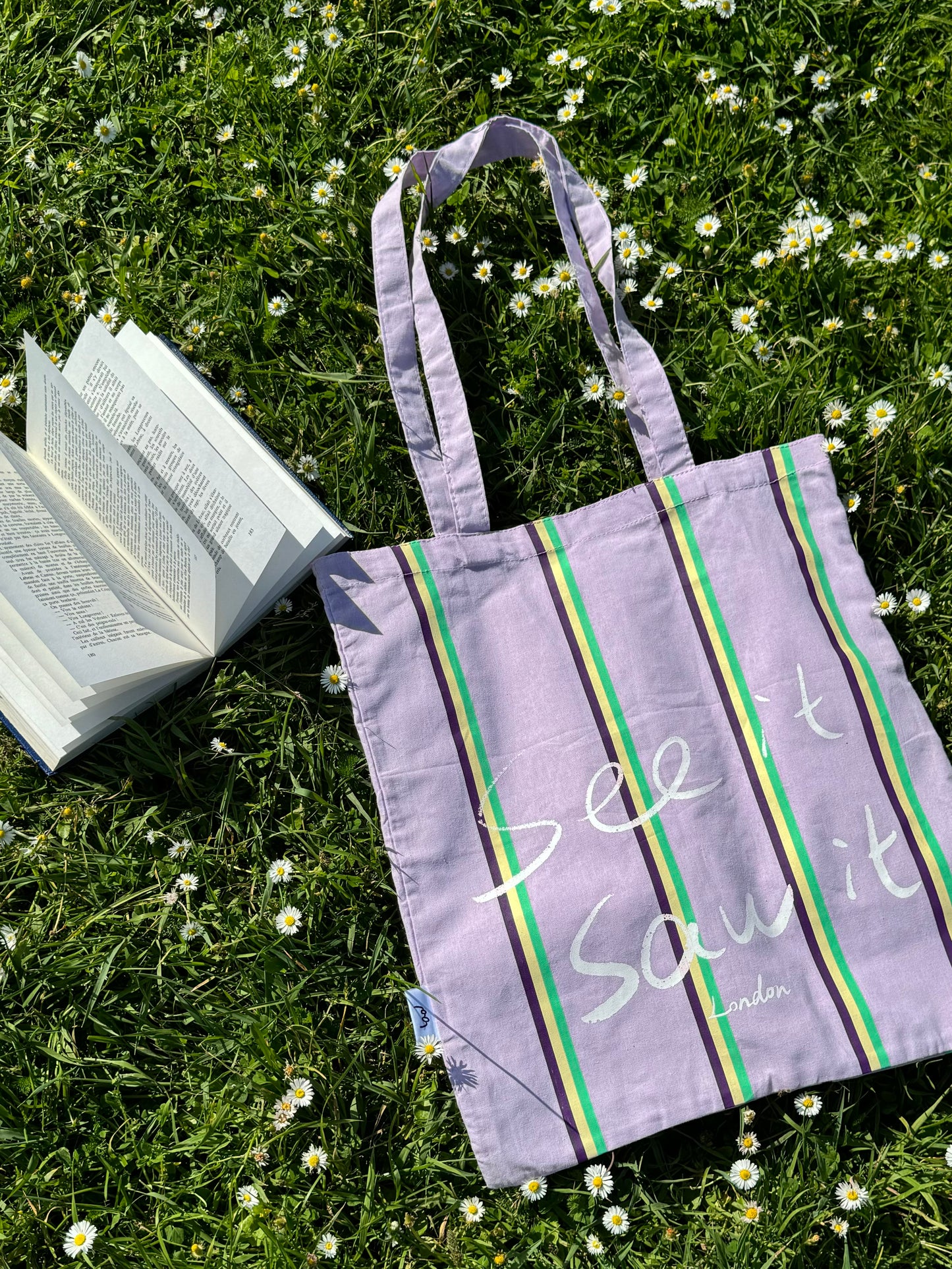 See it Saw it Tote Bag - Provence Purple