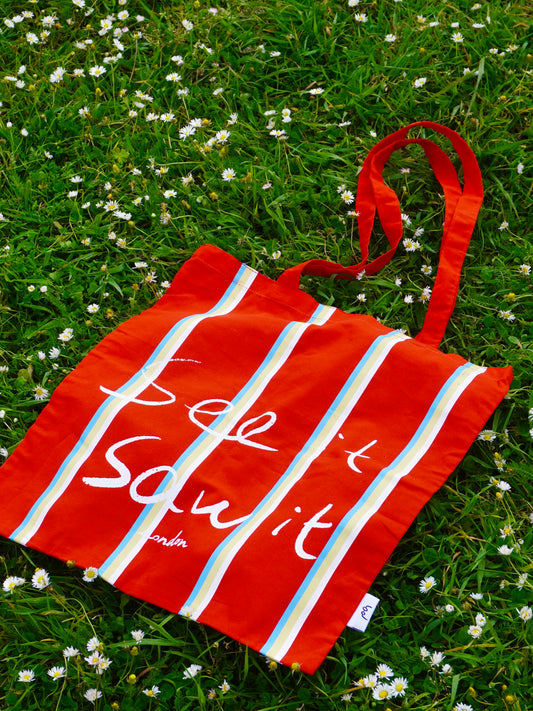 See it Saw it Tote Bag-London Red